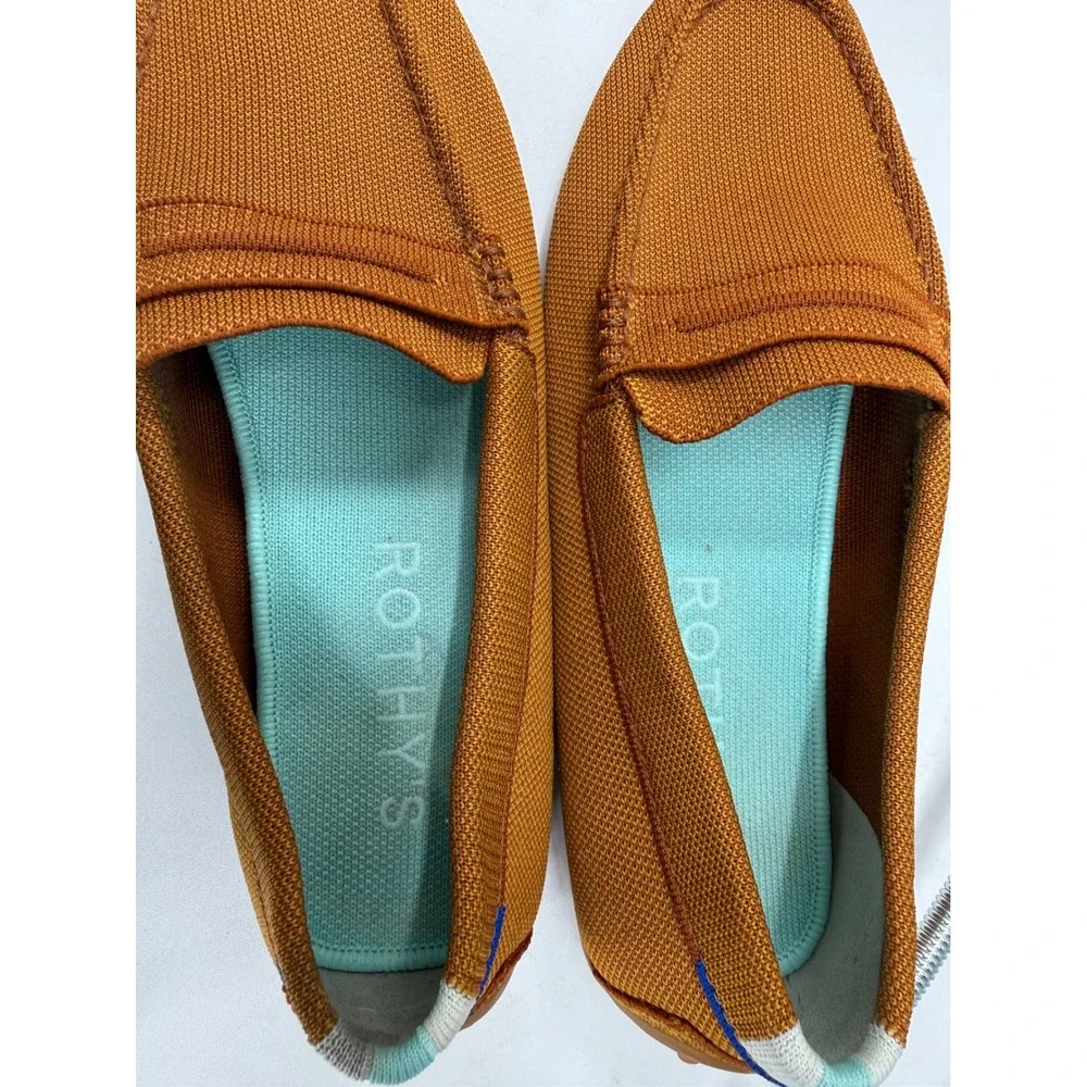 Rothy's The Driver Women 11 Cinnamon Brown Loafers Washable Sustainable Flats